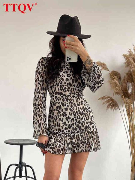 ttqv leopard print bodycon dress ladies elegant o-neck long sleeve mini dress fashion backless party dresses for women t220804, Black;gray
ttqv leopard print bodycon dress ladies elegant o-neck long sleeve mini dress fashion backless party dresses for women t220804, Black;gray