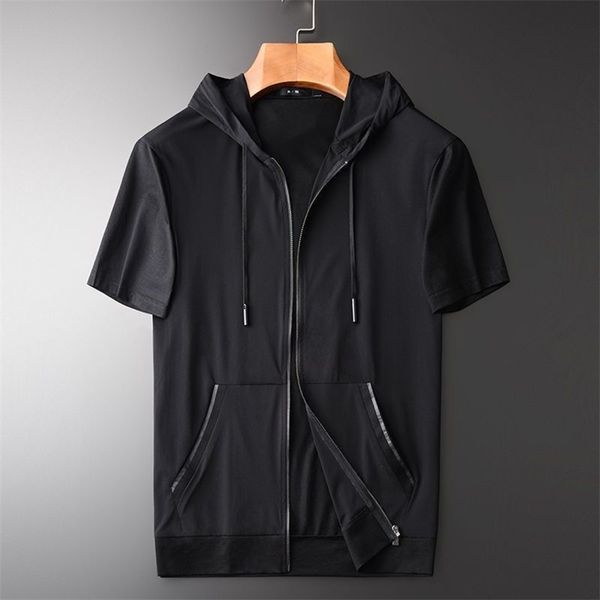 summer lightweight fashion short sleeve t shirt men s skin close cool breathable casual jacket 220727, Black;brown
summer lightweight fashion short sleeve t shirt men s skin close cool breathable casual jacket 220727, Black;brown