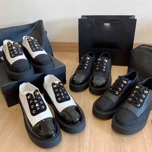 dress shoes xiaoxiangfeng panda single shoes color matching lace up small leather round head heightening lefu thick bottom versatile casual, Black
dress shoes xiaoxiangfeng panda single shoes color matching lace up small leather round head heightening lefu thick bottom versatile casual, Black