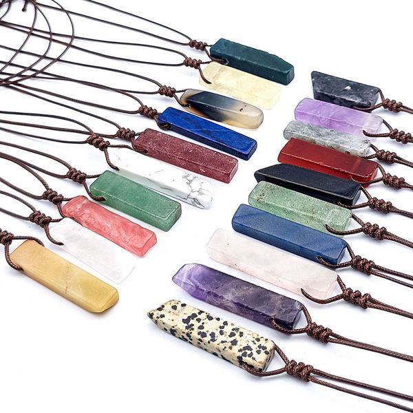 handmade irregular long crystal stone rope braided pendant necklaces for women men lovers party decor jewelry, Silver
handmade irregular long crystal stone rope braided pendant necklaces for women men lovers party decor jewelry, Silver