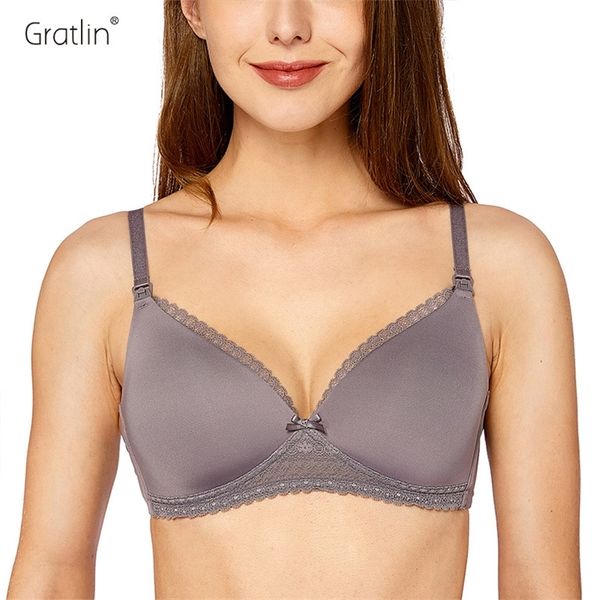 gratlin women's lightly padded breastfeeding wirelace lining maternity nursing bra 210318, White
gratlin women's lightly padded breastfeeding wirelace lining maternity nursing bra 210318, White