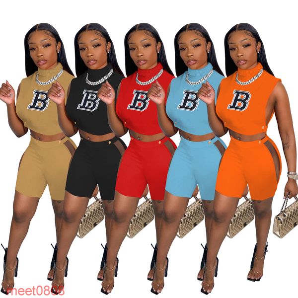 summer designer letter printed tracksuits for womens fashion embroidered high neck vest shorts two piece set sportswear meet0808, Gray
summer designer letter printed tracksuits for womens fashion embroidered high neck vest shorts two piece set sportswear meet0808, Gray