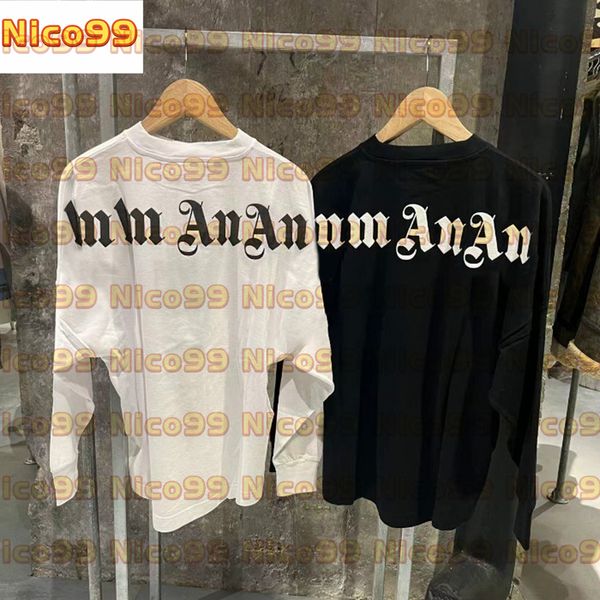 tee neckline back letters cotton black and white classic loose fashion versatile men and women long sleeve, White;black
tee neckline back letters cotton black and white classic loose fashion versatile men and women long sleeve, White;black
