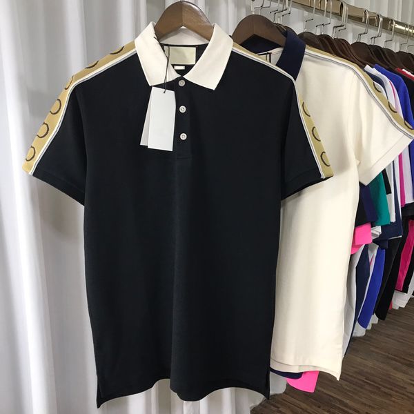 summer latest classic brand fashion designer polo t shirts us size t shirt cotton material embroidery design mens luxury lapel short sleeved, White;black
summer latest classic brand fashion designer polo t shirts us size t shirt cotton material embroidery design mens luxury lapel short sleeved, White;black