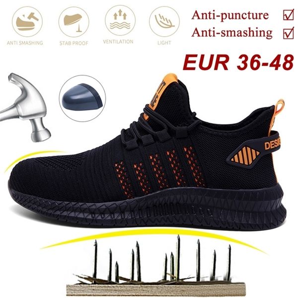 work safety shoes non-slip waterproof anti-smashing steel toe puncture working boots lightweight fashion sneakers for men women 220616, Black;brown
work safety shoes non-slip waterproof anti-smashing steel toe puncture working boots lightweight fashion sneakers for men women 220616, Black;brown