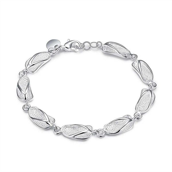 925 silver cute slippers bracelets for women charm wedding party christmas gifts fashion jewelry, Golden;silver
925 silver cute slippers bracelets for women charm wedding party christmas gifts fashion jewelry, Golden;silver