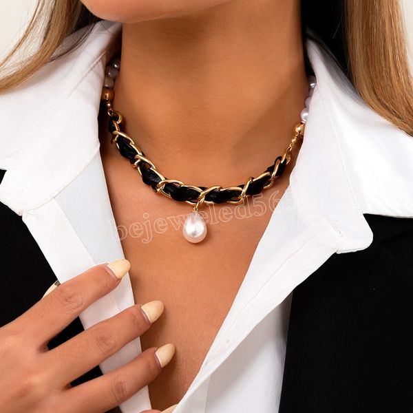 vintage imitation pearl pendant necklaces for women cross pu leather choker necklaces jewelry collier, Silver
vintage imitation pearl pendant necklaces for women cross pu leather choker necklaces jewelry collier, Silver