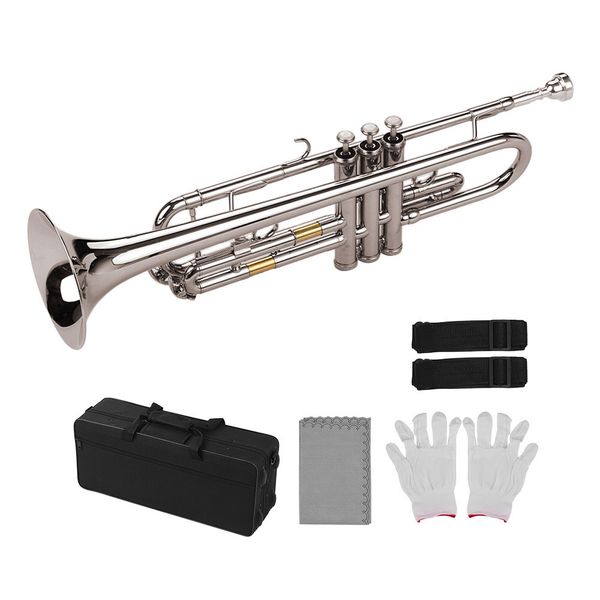 2022standard bb trumpet brass material nickle plated wind instrument with mouthpiece carry bag gloves cleaning cloth
2022standard bb trumpet brass material nickle plated wind instrument with mouthpiece carry bag gloves cleaning cloth