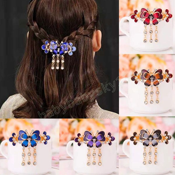 elegant turquoise butterfly hair clip tassel pendant hairpin rhinestone butterfly ponytail clips headdress, Slivery;white
elegant turquoise butterfly hair clip tassel pendant hairpin rhinestone butterfly ponytail clips headdress, Slivery;white