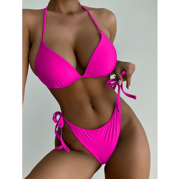 2022 halter push up swimwear women swimsuit female two pieces bikini bandage bikini set brazilian bathing suits beach wear, White;black
2022 halter push up swimwear women swimsuit female two pieces bikini bandage bikini set brazilian bathing suits beach wear, White;black