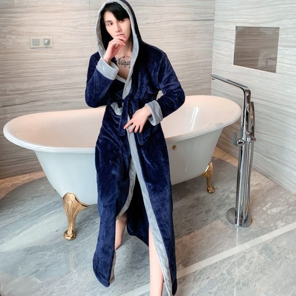 winter male terry bathrobe sashes warm hooded robes flannel towel bathrobes men nightgown couple pajamas fur robe with cap 201109, Black;brown
winter male terry bathrobe sashes warm hooded robes flannel towel bathrobes men nightgown couple pajamas fur robe with cap 201109, Black;brown