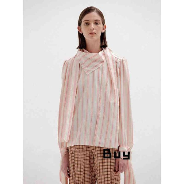 women's blouses & shirts eenk spring ladies irregular scarf collar pink striped shirt temperament light ripe simple loose laced long-sl, White
women's blouses & shirts eenk spring ladies irregular scarf collar pink striped shirt temperament light ripe simple loose laced long-sl, White