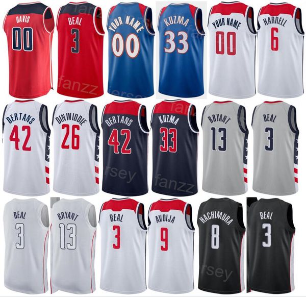 draft pick screen print johnny davis basketball jersey kristaps porzingis 6 daniel gafford 21 bradley beal 3 kyle kuzma kentavious caldwell-, Black;red
draft pick screen print johnny davis basketball jersey kristaps porzingis 6 daniel gafford 21 bradley beal 3 kyle kuzma kentavious caldwell-, Black;red