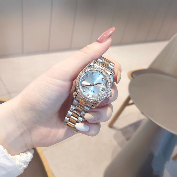 2813 movement wristwatch luminous womens lady watches 36mm style automatic mechanical women watches classic wristwatches montre de luxe love, Slivery;brown
2813 movement wristwatch luminous womens lady watches 36mm style automatic mechanical women watches classic wristwatches montre de luxe love, Slivery;brown