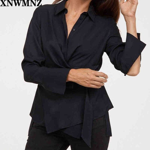 xnwmnz za women fashion black shirt with belted hem female chic long sleeve blouse turndown collar office lady blusas 210513, White
xnwmnz za women fashion black shirt with belted hem female chic long sleeve blouse turndown collar office lady blusas 210513, White