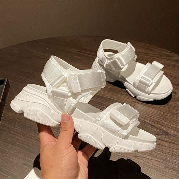 with low discount designer thick soled for women wear muffin velcro sports sandals family dad slippers, Black
with low discount designer thick soled for women wear muffin velcro sports sandals family dad slippers, Black