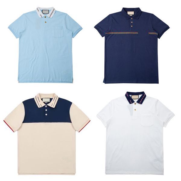 22ss spring summer pocket polo tee t shirt short sleeve patchwork women mens fashion tshirt boutique details, Black;brown
22ss spring summer pocket polo tee t shirt short sleeve patchwork women mens fashion tshirt boutique details, Black;brown