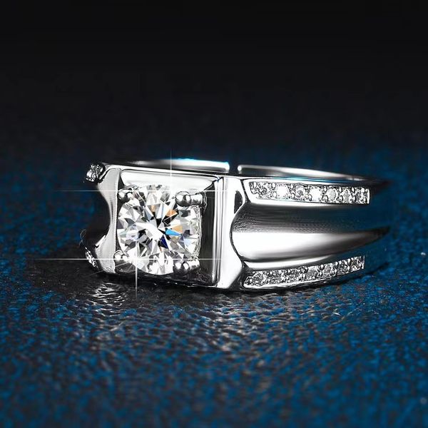 european and american new two rows zircon men's ring domineering open ring korean ornament factory wholesale, Silver
european and american new two rows zircon men's ring domineering open ring korean ornament factory wholesale, Silver