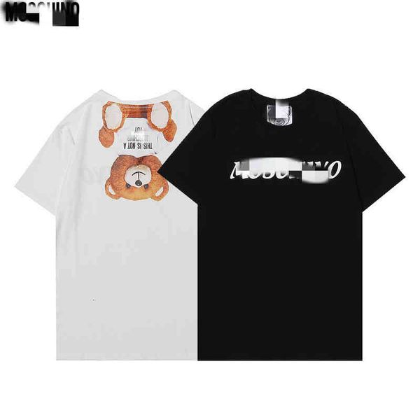men's t-shirts summer bear reverse print short sleeve 21ss loose large men's and women's half t-shirt eb6p, White;black
men's t-shirts summer bear reverse print short sleeve 21ss loose large men's and women's half t-shirt eb6p, White;black