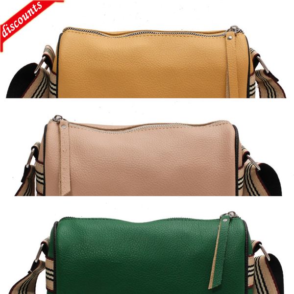 stripe wide belt cylinder letter printing solid color single new women's quality shoulder messenger bag lady handbags
stripe wide belt cylinder letter printing solid color single new women's quality shoulder messenger bag lady handbags