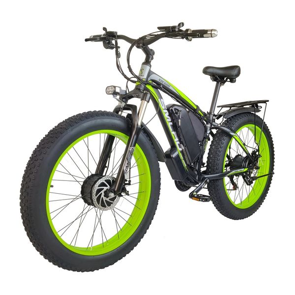 eu stock smlro xdc600 2000w double motor electric bicycle 26 inch 4.0fat tire 48v 22.4an 55km/h 65km mileage hydraulic brake electric bike f, Silver;blue
eu stock smlro xdc600 2000w double motor electric bicycle 26 inch 4.0fat tire 48v 22.4an 55km/h 65km mileage hydraulic brake electric bike f, Silver;blue