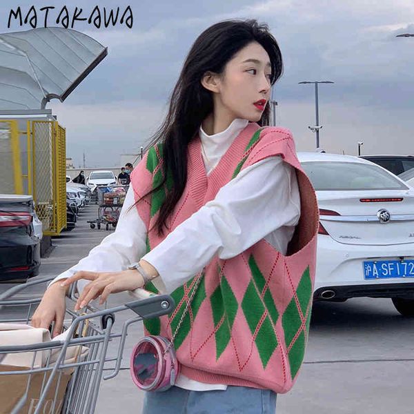 argyle knitted vest coat womens stacked sweater loose vneck waistcoat women 210506, Black;white
argyle knitted vest coat womens stacked sweater loose vneck waistcoat women 210506, Black;white