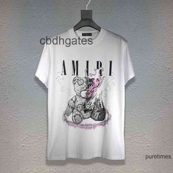 t y shirts mens 2022 amirrs new us teddy bear print ins casual hip hop high street short sleeve t-shirt for men and women, White;black 
t y shirts mens 2022 amirrs new us teddy bear print ins casual hip hop high street short sleeve t-shirt for men and women, White;black