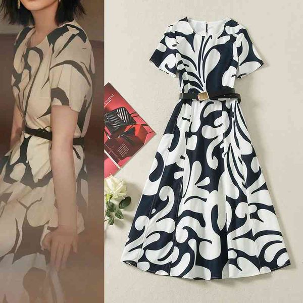 casual dresses spring and summer fashion women's round neck color contrast geometric print waist wrap dress, Black;gray
casual dresses spring and summer fashion women's round neck color contrast geometric print waist wrap dress, Black;gray