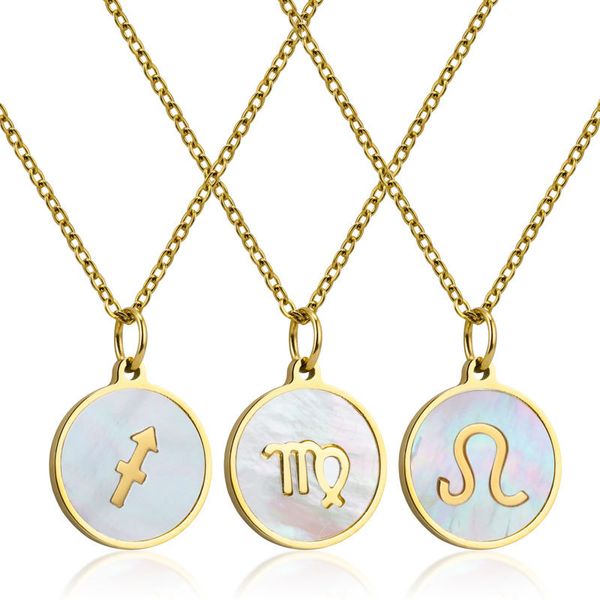 couple's constellation symbol titanium steel necklace light and simplicity ornament stainless for women, Silver
couple's constellation symbol titanium steel necklace light and simplicity ornament stainless for women, Silver