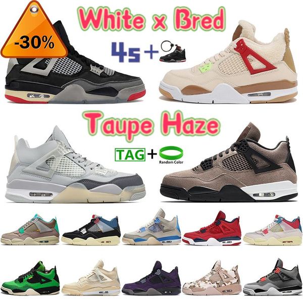 4 men women basketball shoes taupe haze 4s sneakers white x bred sail noir guava ice rasta encore infrared suede cool grey fashion mens, Black
4 men women basketball shoes taupe haze 4s sneakers white x bred sail noir guava ice rasta encore infrared suede cool grey fashion mens, Black