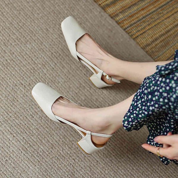 sandals summer style baotou sandals women's cow leather medium thick heel simple white 34 hollow high heels 0e72, Black
sandals summer style baotou sandals women's cow leather medium thick heel simple white 34 hollow high heels 0e72, Black
