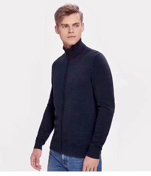 men's hoodies & sweatshirts sweater new casual solid color stand collar long sleeve knit sweater business cotton embroidered zipper car, Black
men's hoodies & sweatshirts sweater new casual solid color stand collar long sleeve knit sweater business cotton embroidered zipper car, Black