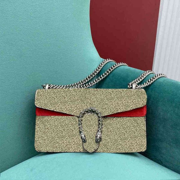 designer 7a handbags high end woman dionysuss canvas small shoulder bags tiger head closure chains g flap bag famousbags purse sac