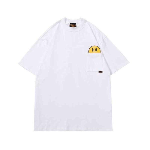 factory direct sales designer new brand short sleeve wholesale house pocket smiling face high street fashion men and women same t-shirt, White;black
factory direct sales designer new brand short sleeve wholesale house pocket smiling face high street fashion men and women same t-shirt, White;black