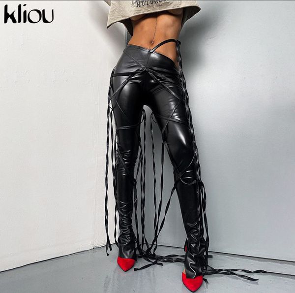ribbons faux leather solid flare pants women fashion aesthetic streetwear side slit mid waist trousers selling, Black;white
ribbons faux leather solid flare pants women fashion aesthetic streetwear side slit mid waist trousers selling, Black;white