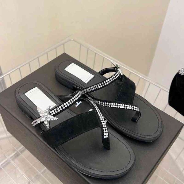 slippers style small fragrance one line with star clip toe flat slippers jps0, Black
slippers style small fragrance one line with star clip toe flat slippers jps0, Black