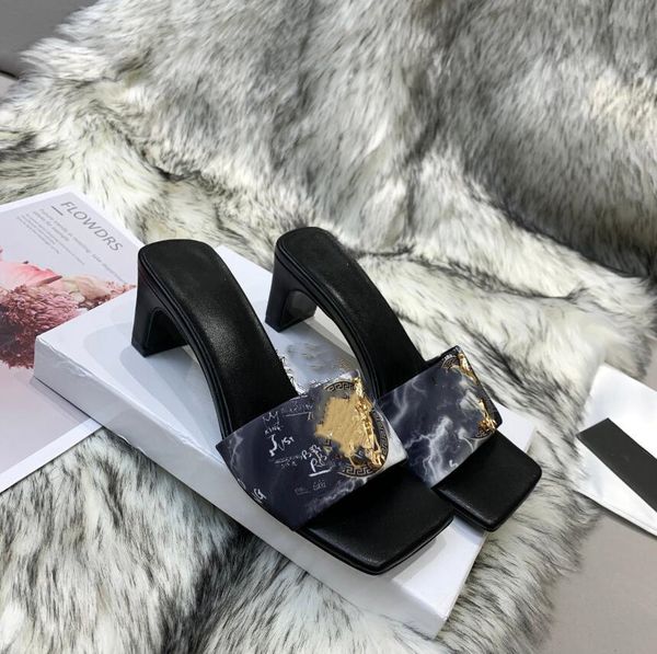 2023 summer women high heels slippers brand design green chain woman slipper open toe squared toes ladies fashion shoes, Black
2023 summer women high heels slippers brand design green chain woman slipper open toe squared toes ladies fashion shoes, Black