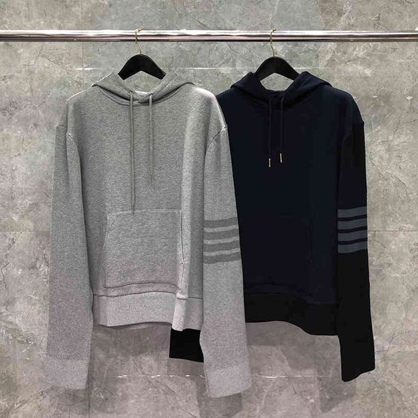 tb thom hoodies for men pullover long sleeve hooded classic 4 striped with big pockets solid color mens sweatshirt, Black
tb thom hoodies for men pullover long sleeve hooded classic 4 striped with big pockets solid color mens sweatshirt, Black