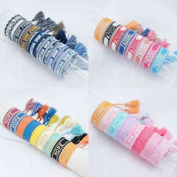 personalized webbing hand rope embroidery printing piece woven bracelet tassel bracelet fashion letter, Golden;silver
personalized webbing hand rope embroidery printing piece woven bracelet tassel bracelet fashion letter, Golden;silver