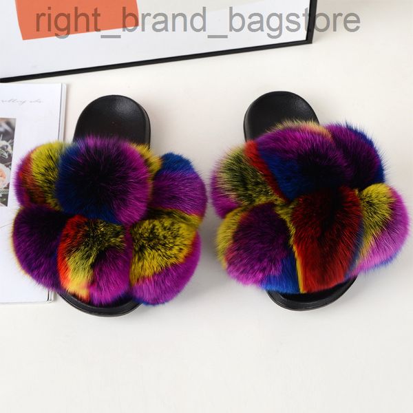 real fur slippers women summer fox fur slides female fluffy flip flops furry shoes with pom house natural fur sandals 2021 w220806, Black
real fur slippers women summer fox fur slides female fluffy flip flops furry shoes with pom house natural fur sandals 2021 w220806, Black