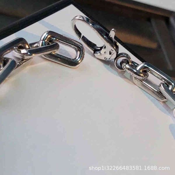 2023 designer new fashion jewelry gujia 925 big double interlocking bracelet thai silver simple old fashion men's and women's love, Black
2023 designer new fashion jewelry gujia 925 big double interlocking bracelet thai silver simple old fashion men's and women's love, Black
