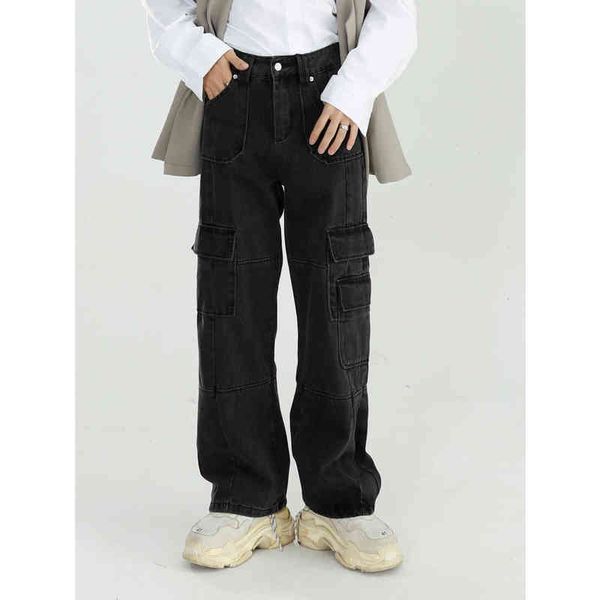 black clothing men 2022 autumn vintage jeans washed loose wide leg pants straight cargo pants baggy jeans denim jeans streetwear t220726, Blue
black clothing men 2022 autumn vintage jeans washed loose wide leg pants straight cargo pants baggy jeans denim jeans streetwear t220726, Blue