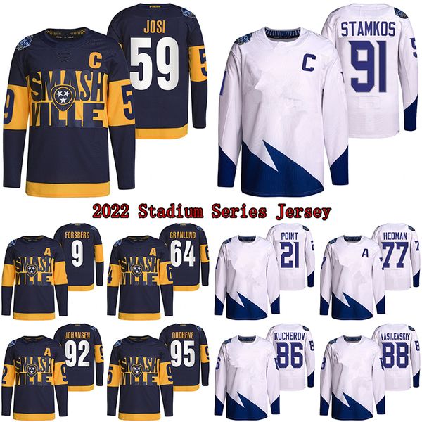59 roman josi 2022 stadium series jersey 74 juuse saros 95 matt duchene 86 nikita kucherov 77 victor hedman 91 steven stamkos 21 brayden poi, Black;red
59 roman josi 2022 stadium series jersey 74 juuse saros 95 matt duchene 86 nikita kucherov 77 victor hedman 91 steven stamkos 21 brayden poi, Black;red