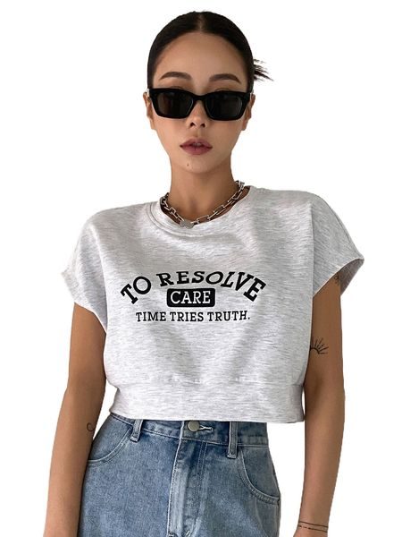 dazy slogan graphic batwing sleeve sweatshirt m6dt#, Black