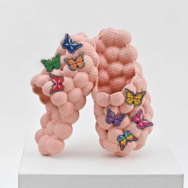 bubble slides with charms beach men women bubble sandals 2022 summer house shoes platform bubble ball slippers men size 35-48, Black
bubble slides with charms beach men women bubble sandals 2022 summer house shoes platform bubble ball slippers men size 35-48, Black