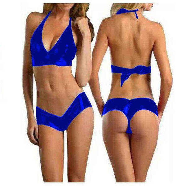 nxy set leather pu shiny swimwear 2pcs bronzing bikini summer female bandage halter gothic beachwear suits xs 7xl 0211, Red;black
nxy set leather pu shiny swimwear 2pcs bronzing bikini summer female bandage halter gothic beachwear suits xs 7xl 0211, Red;black