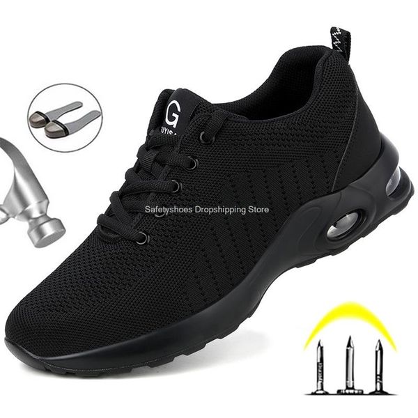 men safety shoes air cushion work sneakers anti-puncture working shoes male steel toe protective footwear for man work boots 220525, Black;brown
men safety shoes air cushion work sneakers anti-puncture working shoes male steel toe protective footwear for man work boots 220525, Black;brown