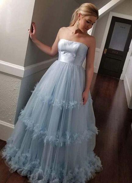 strapless formal evening dresses with flowers sweep train satin tulle a line prom party gowns, Black;red
strapless formal evening dresses with flowers sweep train satin tulle a line prom party gowns, Black;red