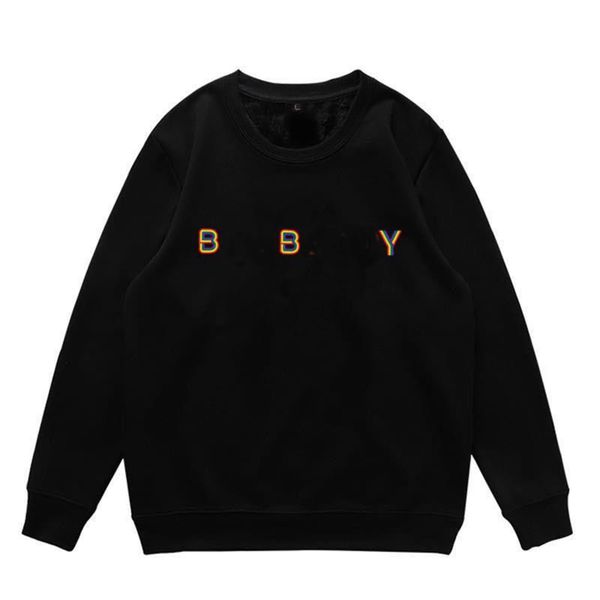 men's designer cotton sweatshirts men's and women's couples the same trend casual loose long sleeve pullover top, Black
men's designer cotton sweatshirts men's and women's couples the same trend casual loose long sleeve pullover top, Black