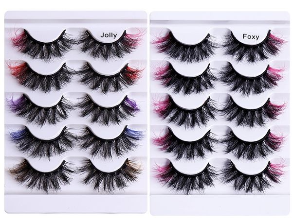 thick crisscross 5 pairs color false eyelashes set soft vivid curling up hand made reusable multilayer fake lashes mink fur hair eyelashes e
thick crisscross 5 pairs color false eyelashes set soft vivid curling up hand made reusable multilayer fake lashes mink fur hair eyelashes e